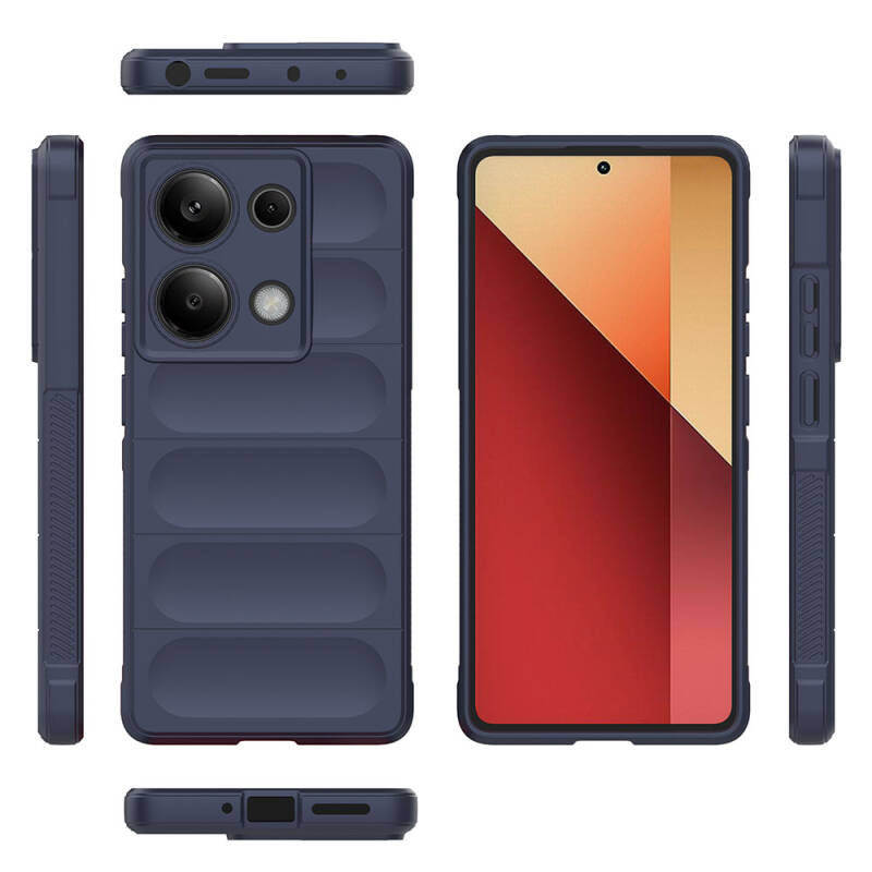 Xiaomi Redmi Note 13 Pro 4G Kılıf Esnek TPU Oyuklu Arka Yüzey Tasarımlı Zore Etnik Silikon Kapak - 33