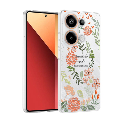 Xiaomi Redmi Note 13 Pro 4G Kılıf Kamera Korumalı Desenli Zore Klip Kapak - 1