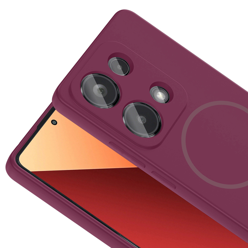 Xiaomi Redmi Note 13 Pro 4G Kılıf M-safe Şarj Özellikli Zore Meta Kapak - 19