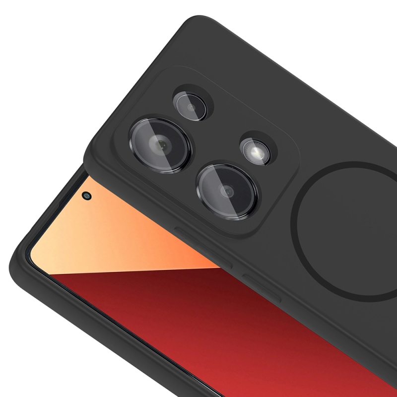 Xiaomi Redmi Note 13 Pro 4G Kılıf M-safe Şarj Özellikli Zore Meta Kapak - 21