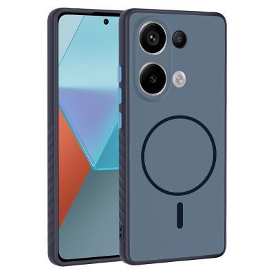 Xiaomi Redmi Note 13 Pro 4G Kılıf M-safe Şarj Özellikli Zore Tea Kapak - 1