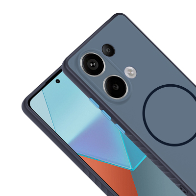 Xiaomi Redmi Note 13 Pro 4G Kılıf M-safe Şarj Özellikli Zore Tea Kapak - 2