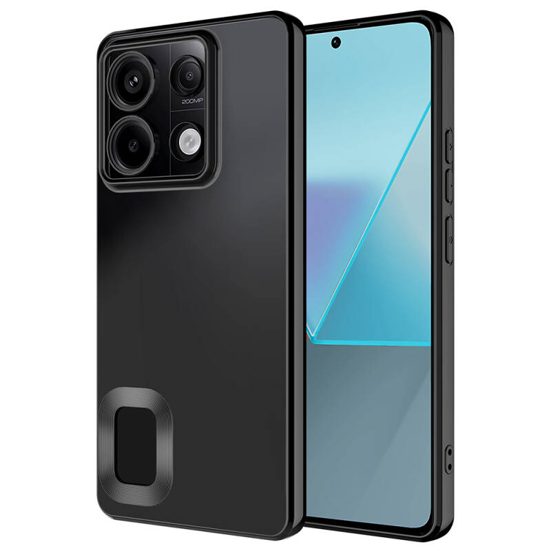 Xiaomi Redmi Note 13 Pro 5G Case Camera Protection Zore Omega Cover Showing Logo - 11