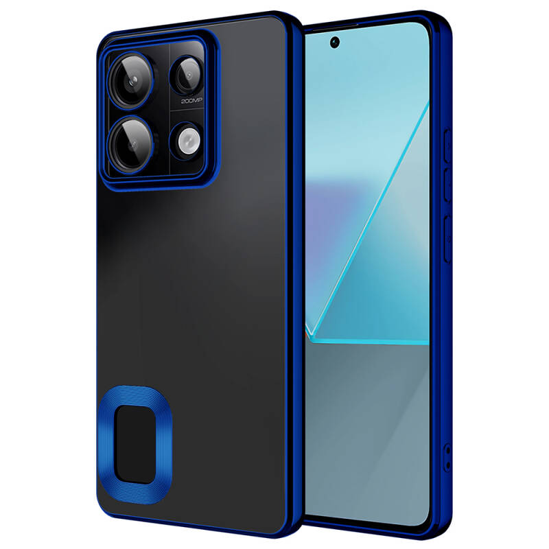 Xiaomi Redmi Note 13 Pro 5G Case Camera Protection Zore Omega Cover Showing Logo - 17