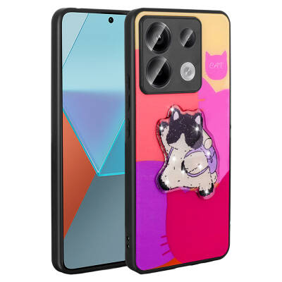 Xiaomi Redmi Note 13 Pro 5G Case Shining Embossed Zore Amas Silicone Cover with Iconic Figure - 1