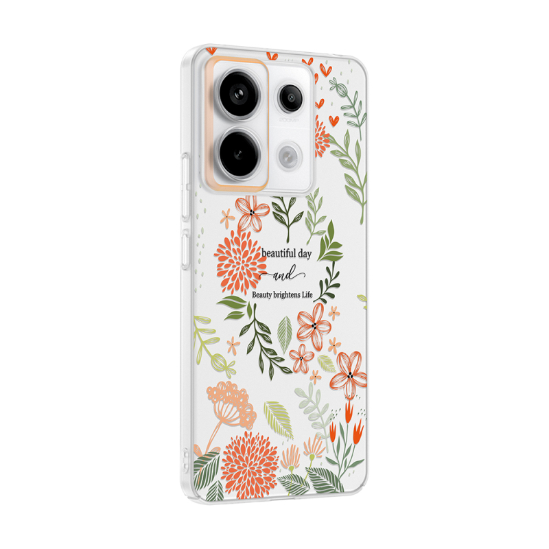 Xiaomi Redmi Note 13 Pro 5G Case with Camera Protector, Patterned Zore Clip Cover - 8