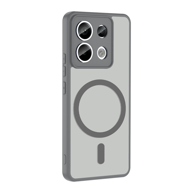 Xiaomi Redmi Note 13 Pro 5G Case with M-safe Charging Feature Zore Flat Cover - 5