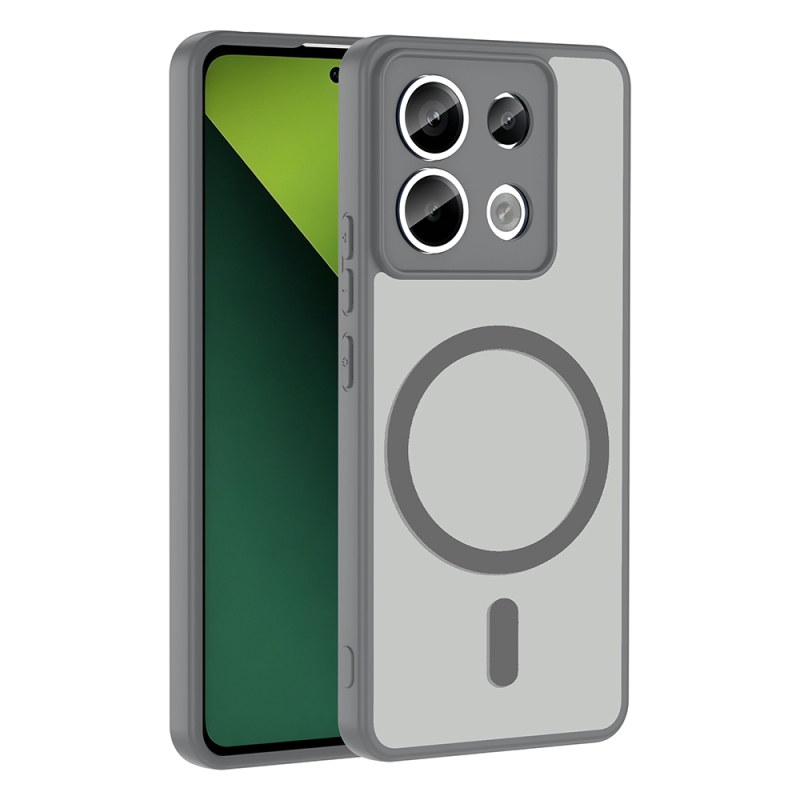 Xiaomi Redmi Note 13 Pro 5G Case with M-safe Charging Feature Zore Flat Cover - 1