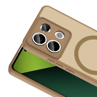 Xiaomi Redmi Note 13 Pro 5G Case with M-safe Charging Feature Zore Flat Cover - 11