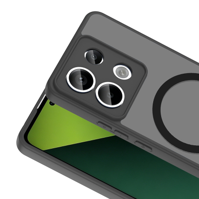 Xiaomi Redmi Note 13 Pro 5G Case with M-safe Charging Feature Zore Flat Cover - 12