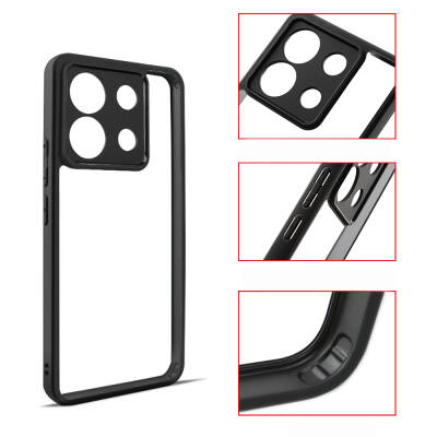 Xiaomi Redmi Note 13 Pro Case Camera Protected Transparent Back Surface Zore New Roll Cover - 9