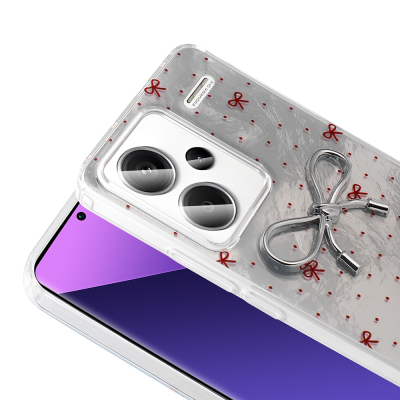 Xiaomi Redmi Note 13 Pro Plus 5G Case Camera Protection Figured Zore Ponti Silicone Cover - 9