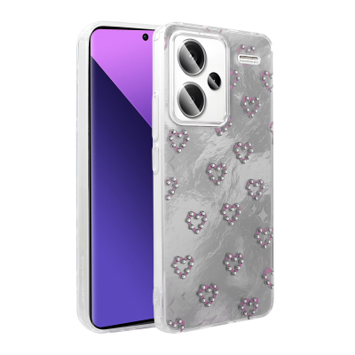 Xiaomi Redmi Note 13 Pro Plus 5G Case Camera Protection Figured Zore Ponti Silicone Cover - 2