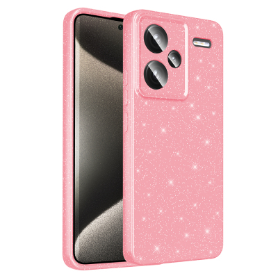 Xiaomi Redmi Note 13 Pro Plus 5G Kılıf Kamera Korumalı Simli Lüks Zore Koton Kapak - 5
