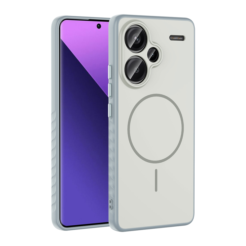 Xiaomi Redmi Note 13 Pro Plus 5G Kılıf M-safe Şarj Özellikli Zore Tea Kapak - 1