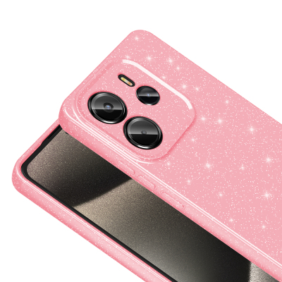 Xiaomi Redmi Note 14 4G Case Camera Protection Glitter Luxury Zore Koton Cover - 8