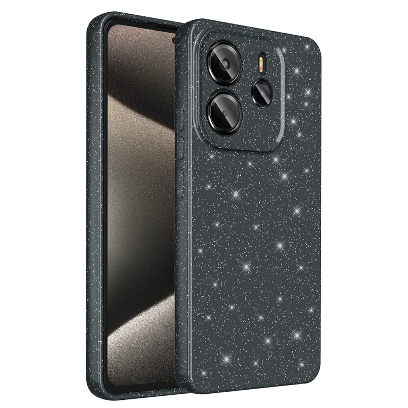 Xiaomi Redmi Note 14 4G Case Camera Protection Glitter Luxury Zore Koton Cover - 5