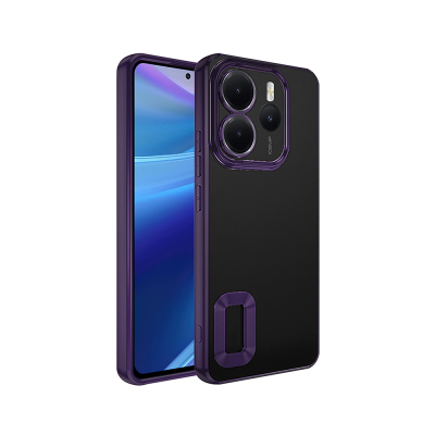 Xiaomi Redmi Note 14 4G Case Camera Protection Logo Showing Zore Omega Cover - 6