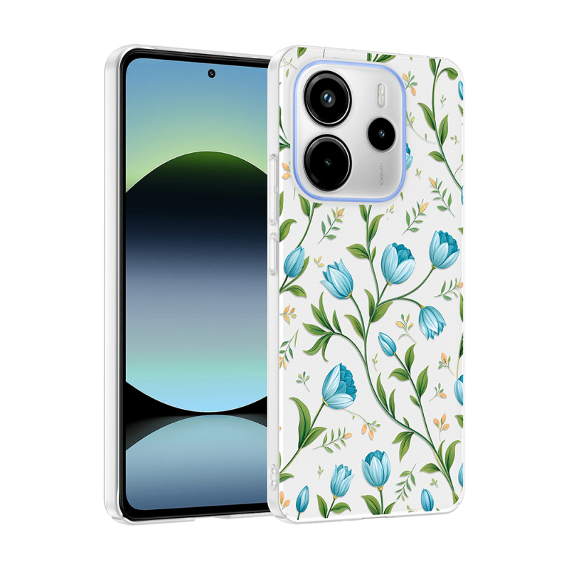 Xiaomi Redmi Note 14 4G Case with Camera Protector, Patterned Zore Clip Cover - 2
