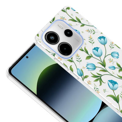 Xiaomi Redmi Note 14 4G Case with Camera Protector, Patterned Zore Clip Cover - 10