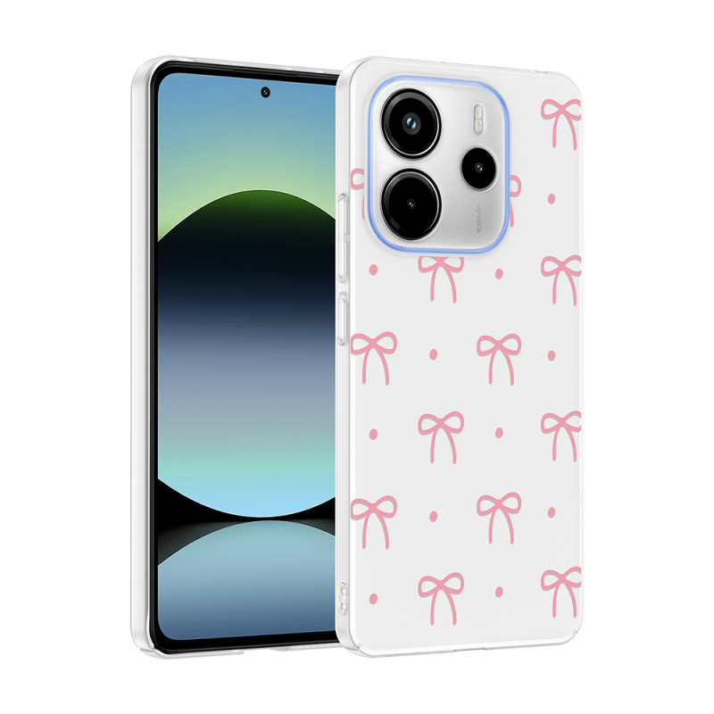 Xiaomi Redmi Note 14 4G Case with Camera Protector, Patterned Zore Clip Cover - 3