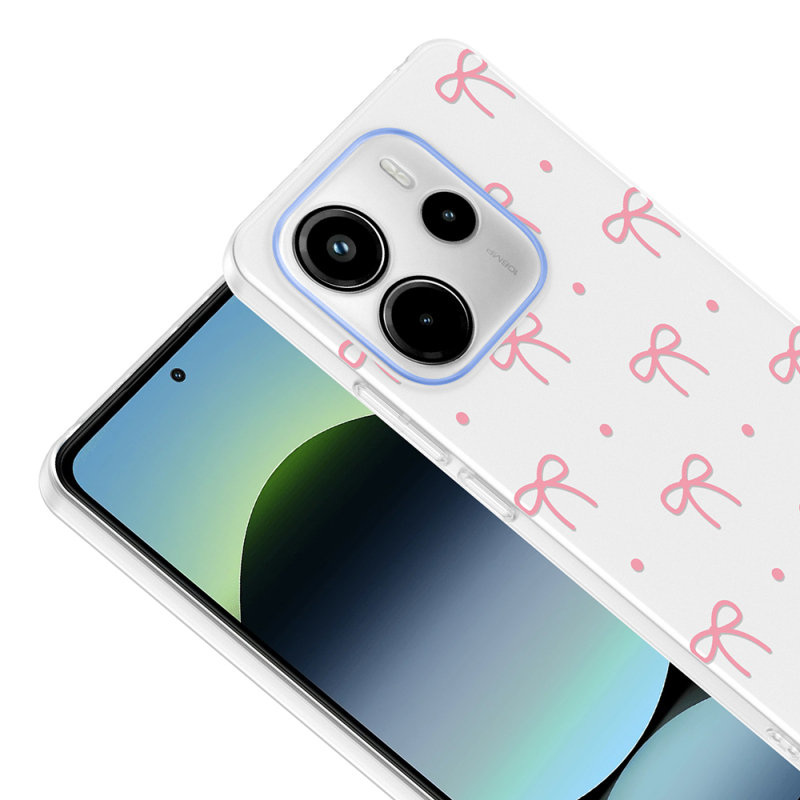 Xiaomi Redmi Note 14 4G Case with Camera Protector, Patterned Zore Clip Cover - 11