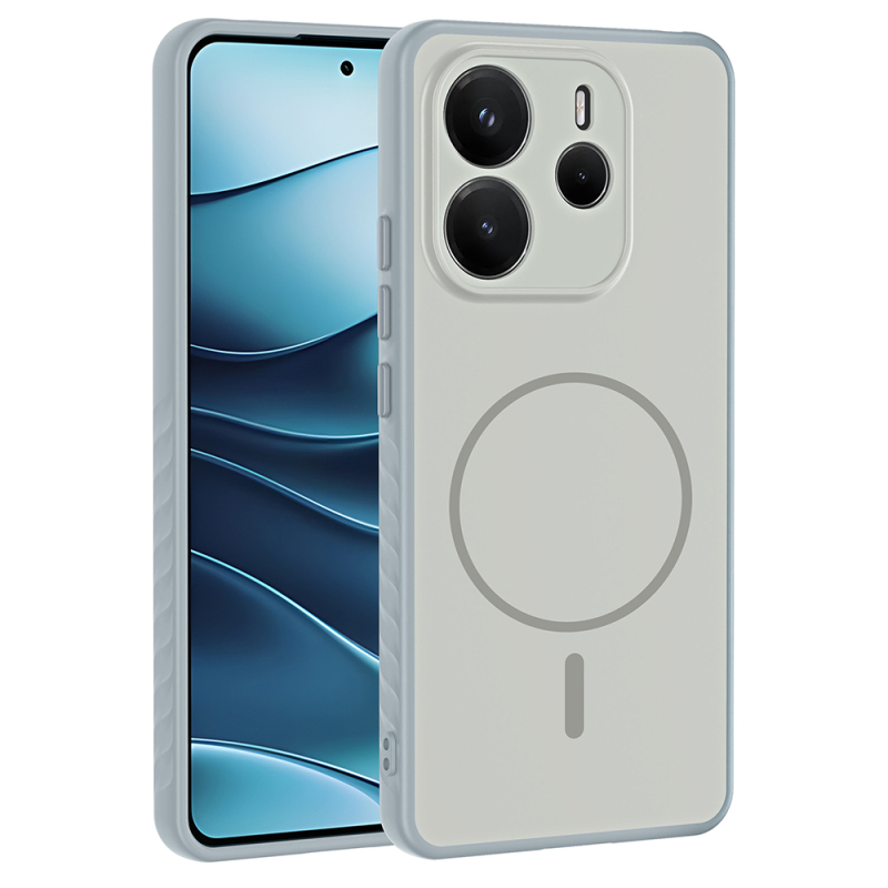 Xiaomi Redmi Note 14 4G Case with M-safe Charging Feature Zore Tea Cover - 1