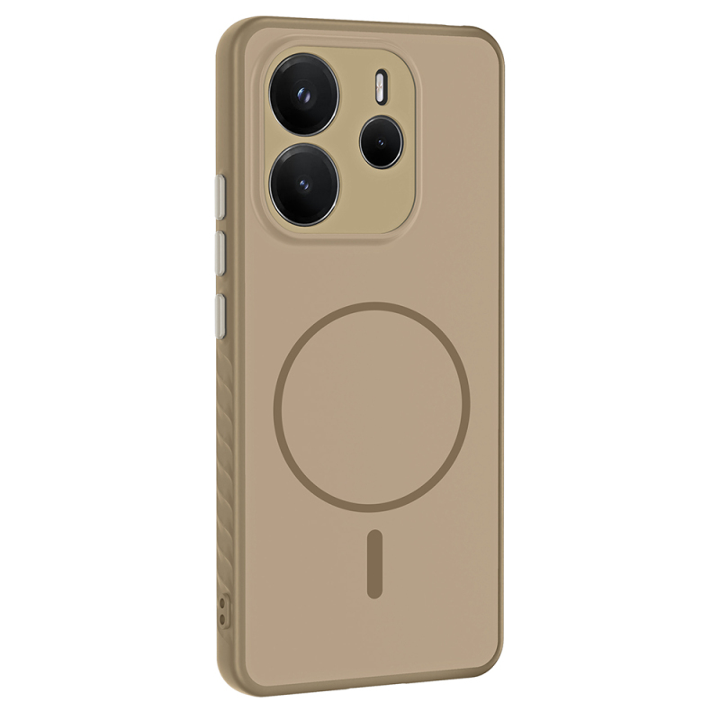 Xiaomi Redmi Note 14 4G Case with M-safe Charging Feature Zore Tea Cover - 7