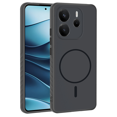 Xiaomi Redmi Note 14 4G Case with M-safe Charging Feature Zore Tea Cover - 4