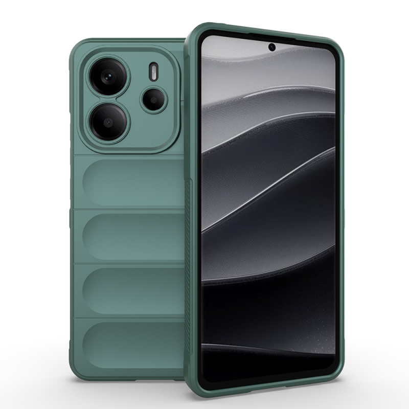 Xiaomi Redmi Note 14 4G Kılıf Esnek TPU Oyuklu Arka Yüzey Tasarımlı Zore Etnik Silikon Kapak - 2