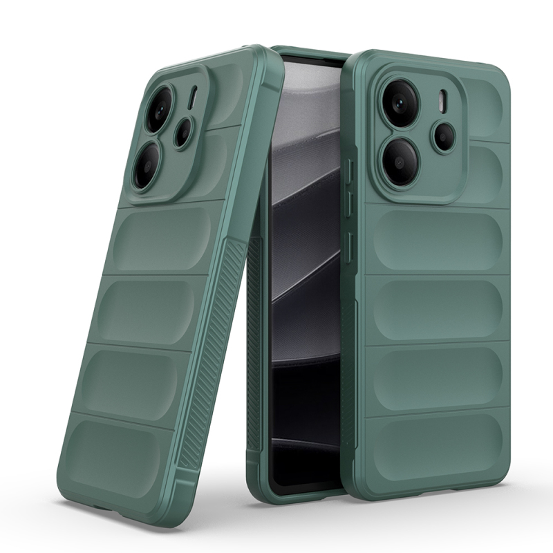 Xiaomi Redmi Note 14 4G Kılıf Esnek TPU Oyuklu Arka Yüzey Tasarımlı Zore Etnik Silikon Kapak - 5