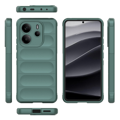 Xiaomi Redmi Note 14 4G Kılıf Esnek TPU Oyuklu Arka Yüzey Tasarımlı Zore Etnik Silikon Kapak - 6