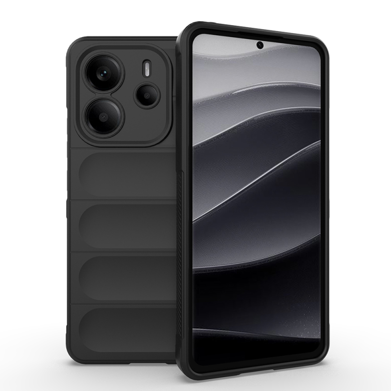 Xiaomi Redmi Note 14 4G Kılıf Esnek TPU Oyuklu Arka Yüzey Tasarımlı Zore Etnik Silikon Kapak - 4