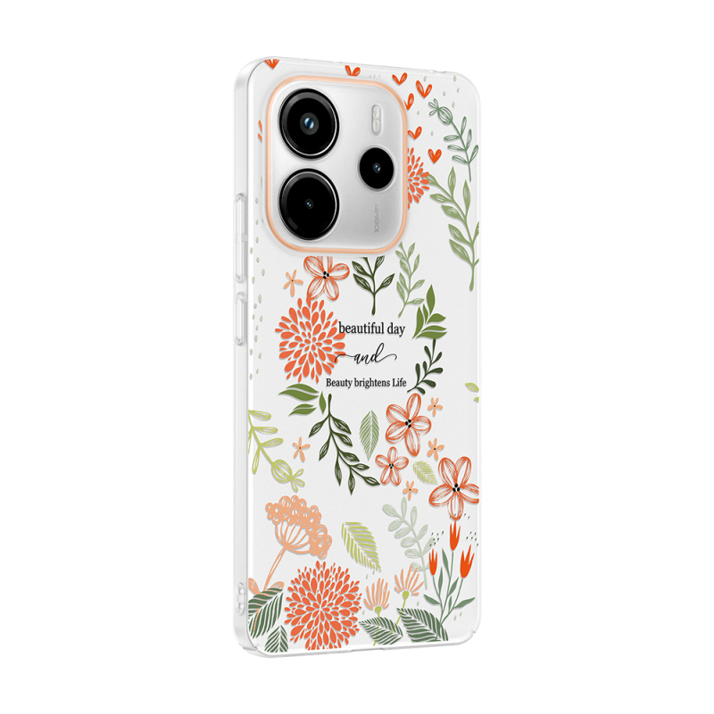 Xiaomi Redmi Note 14 4G Kılıf Kamera Korumalı Desenli Zore Klip Kapak - 8