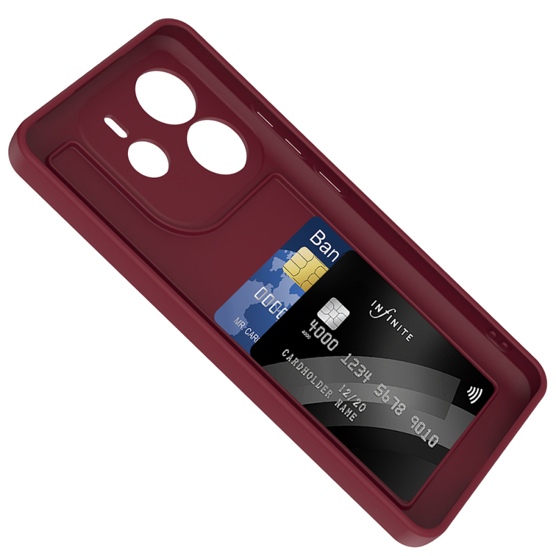Xiaomi Redmi Note 14 4G Kılıf Kamera Korumalı Kartlık Hazneli Zore Vitra Kapak - 9