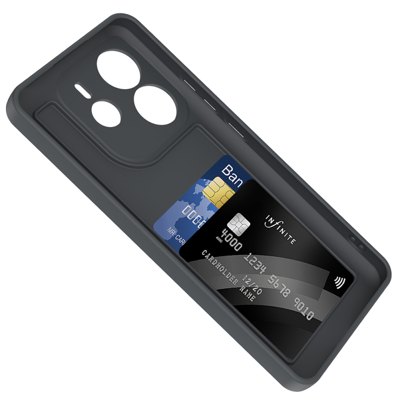 Xiaomi Redmi Note 14 4G Kılıf Kamera Korumalı Kartlık Hazneli Zore Vitra Kapak - 12