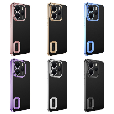 Xiaomi Redmi Note 14 4G Kılıf Kamera Korumalı Logo Gösteren Zore Omega Kapak - 20