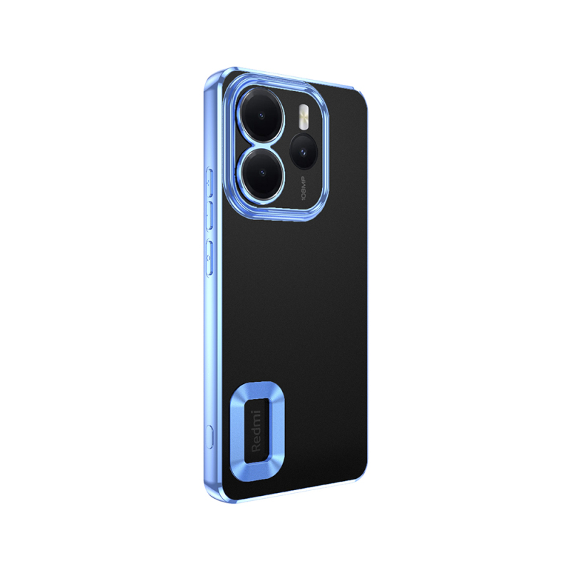 Xiaomi Redmi Note 14 4G Kılıf Kamera Korumalı Logo Gösteren Zore Omega Kapak - 12