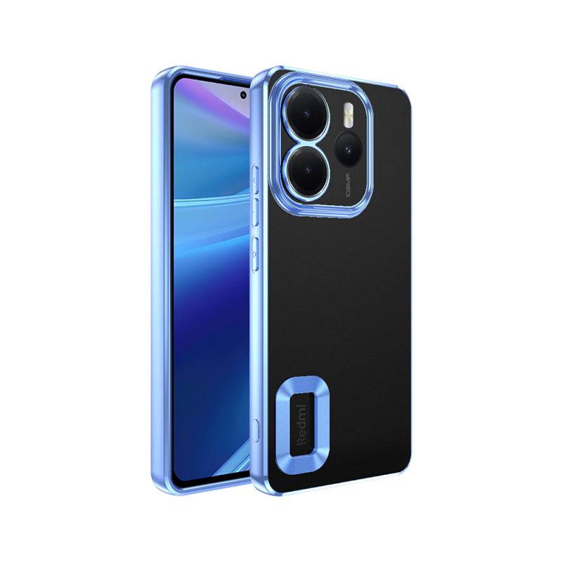 Xiaomi Redmi Note 14 4G Kılıf Kamera Korumalı Logo Gösteren Zore Omega Kapak - 4