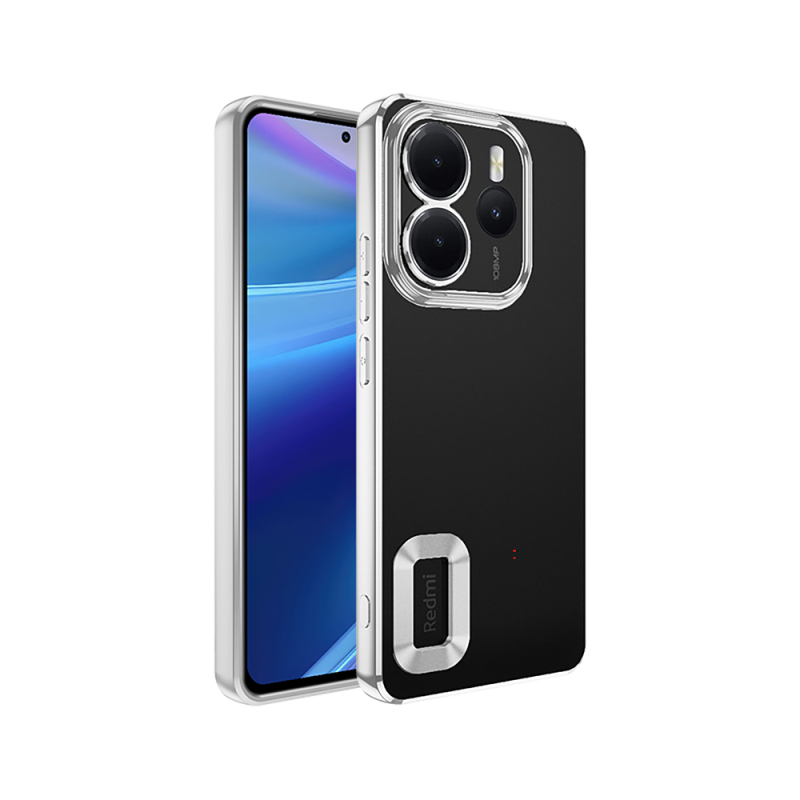 Xiaomi Redmi Note 14 4G Kılıf Kamera Korumalı Logo Gösteren Zore Omega Kapak - 6