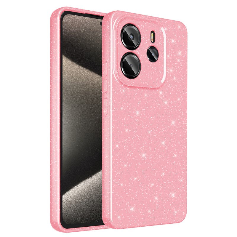 Xiaomi Redmi Note 14 4G Kılıf Kamera Korumalı Simli Lüks Zore Koton Kapak - 3