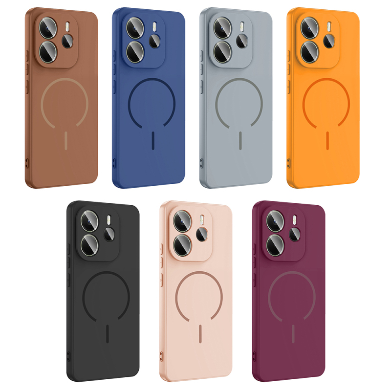 Xiaomi Redmi Note 14 4G Kılıf M-safe Şarj Özellikli Zore Meta Kapak - 23