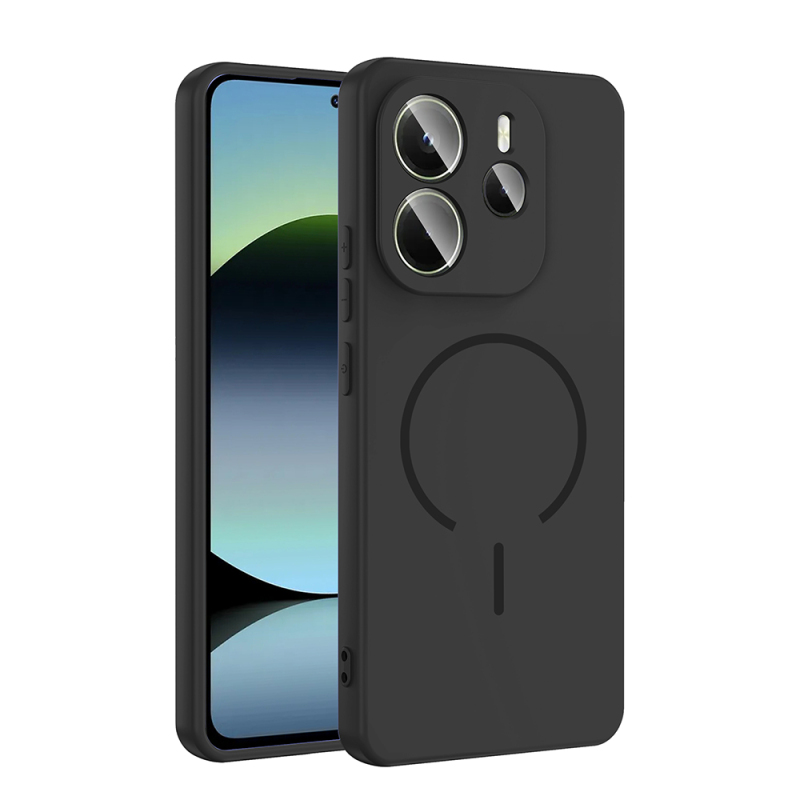 Xiaomi Redmi Note 14 4G Kılıf M-safe Şarj Özellikli Zore Meta Kapak - 3