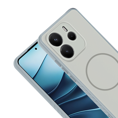 Xiaomi Redmi Note 14 4G Kılıf M-safe Şarj Özellikli Zore Tea Kapak - 9