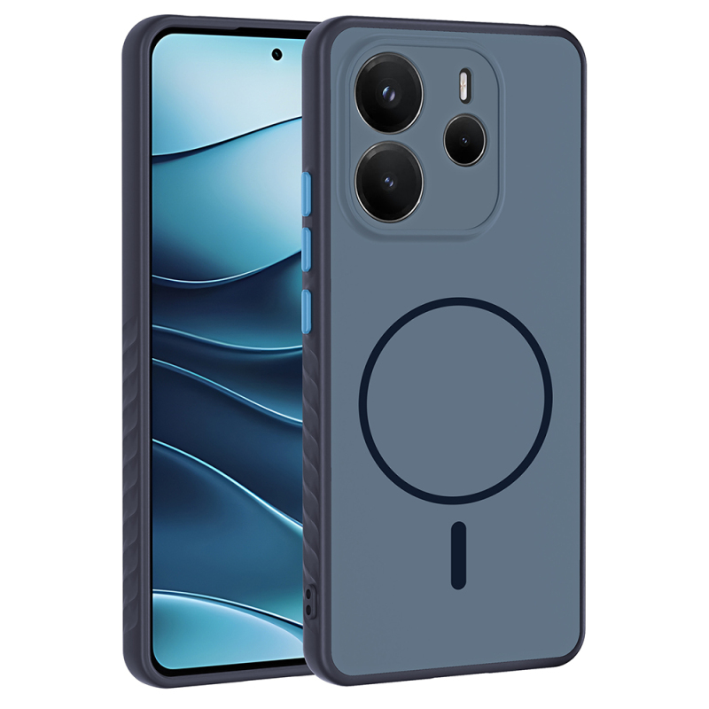 Xiaomi Redmi Note 14 4G Kılıf M-safe Şarj Özellikli Zore Tea Kapak - 3