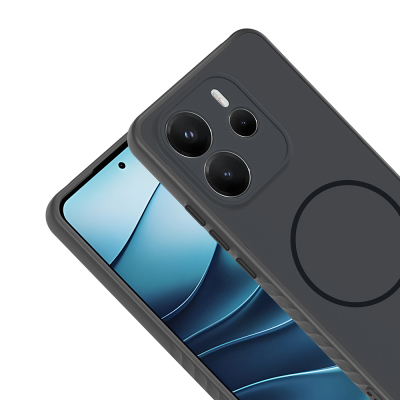 Xiaomi Redmi Note 14 4G Kılıf M-safe Şarj Özellikli Zore Tea Kapak - 12