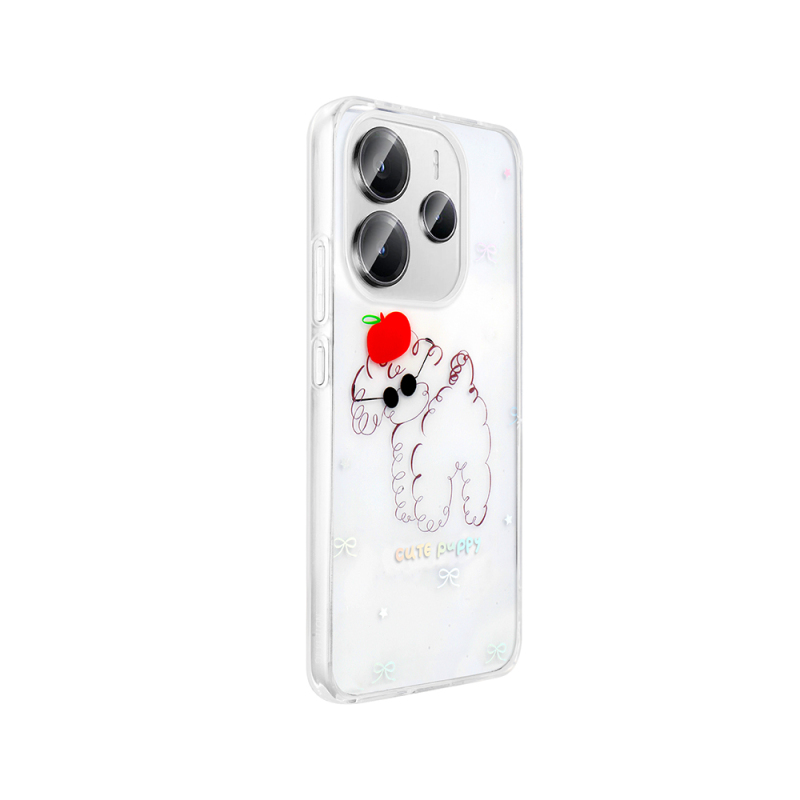 Xiaomi Redmi Note 14 4G Kılıf Şeffaf Figürlü Zore Folk Sert Kapak - 7