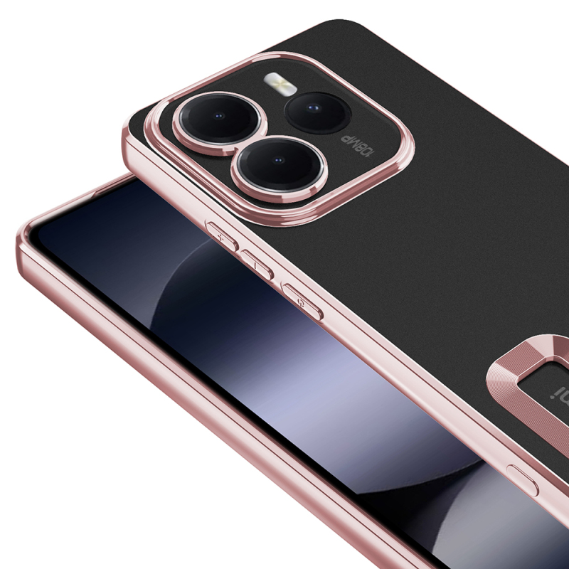 Xiaomi Redmi Note 14 5G Case Camera Protection Logo Showing Zore Omega Cover - 11