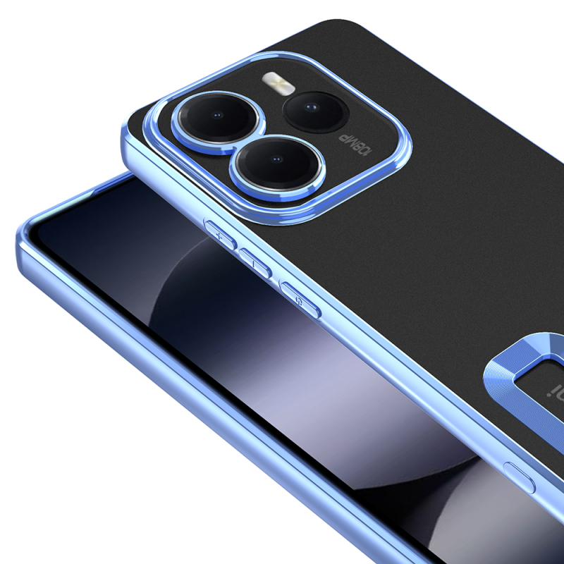Xiaomi Redmi Note 14 5G Case Camera Protection Logo Showing Zore Omega Cover - 13