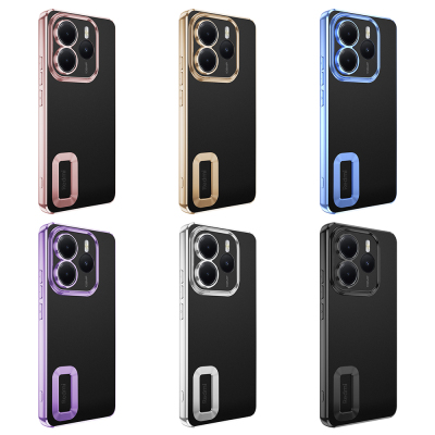 Xiaomi Redmi Note 14 5G Kılıf Kamera Korumalı Logo Gösteren Zore Omega Kapak - 20